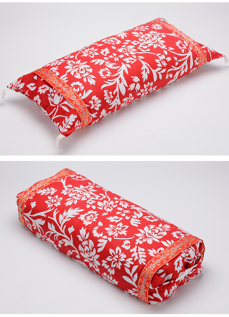 批发艾草宫廷枕 艾草组合连体枕家用 支持代发艾灸艾叶颈椎枕代发