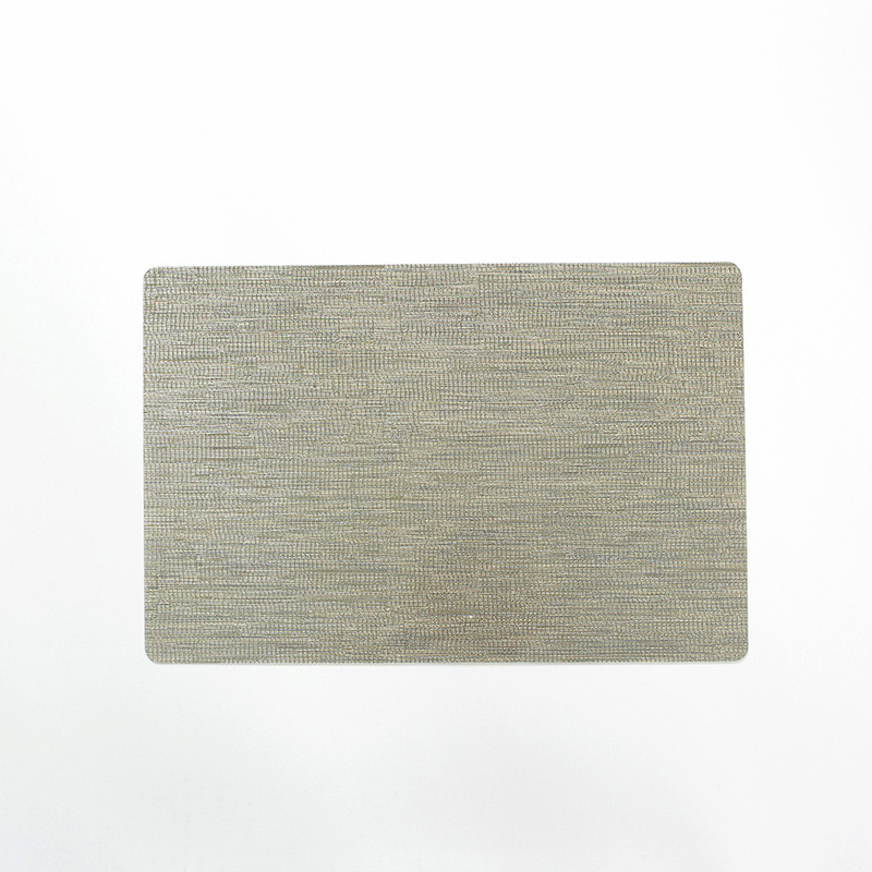 european ins style solid color simple texture brushed table mat japanese style pvc stain-resistant scratch-resistant washable placemat heat proof mat