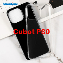 适用Cubot P80手机壳翻盖手机皮套TPU布丁套软壳