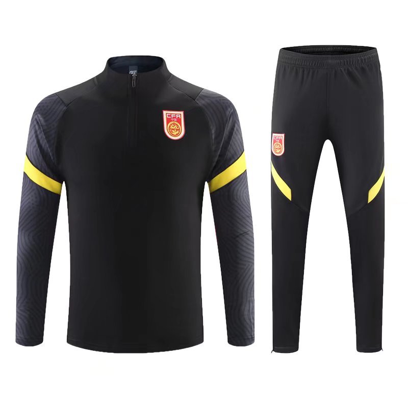 中国队国足训练外套秋冬款足球训练服成人可印字印号运动外套夹克