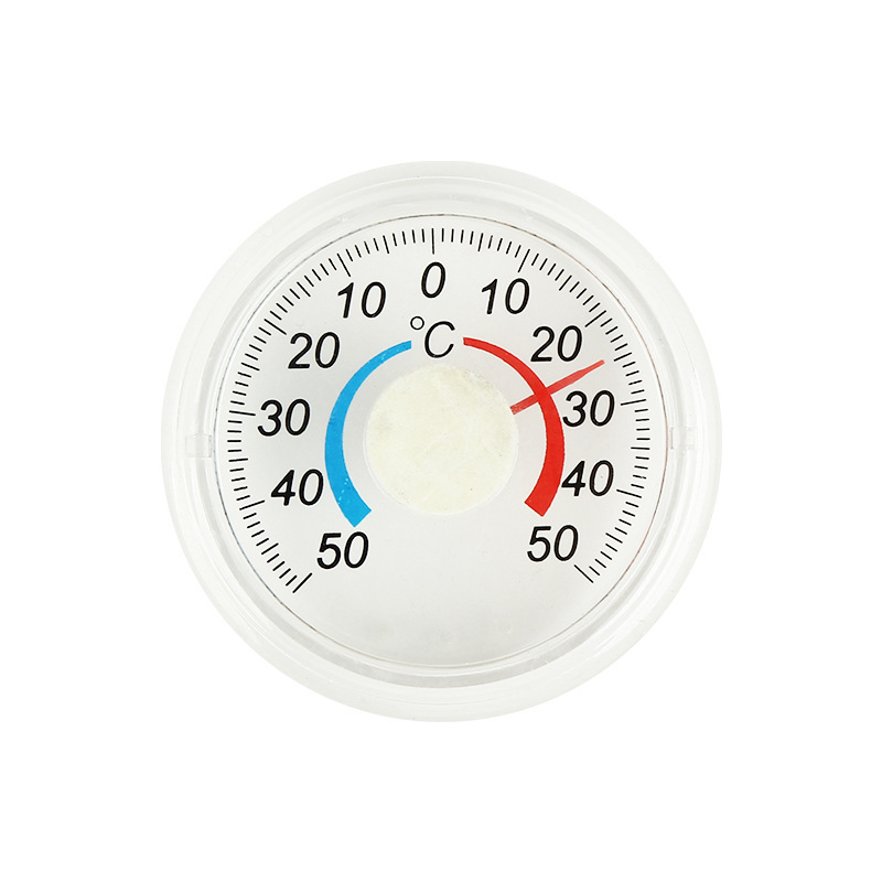 round Plastic Door and Window Thermometer Simple Pointer Type Thermometer Household Outdoor Door and Window Thermometer