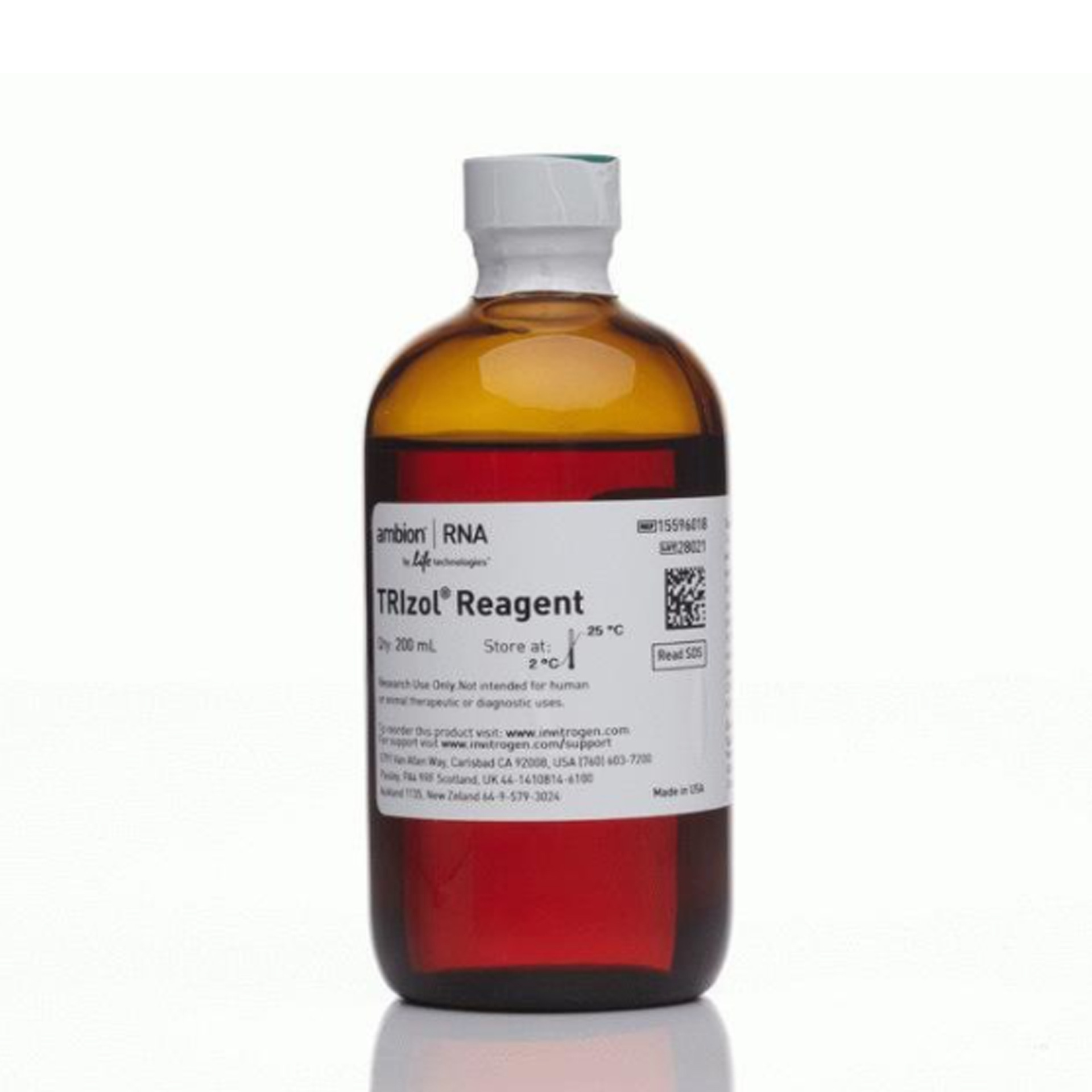 赛默飞invitrogen15596-018invitrogentrizol reagent200ml