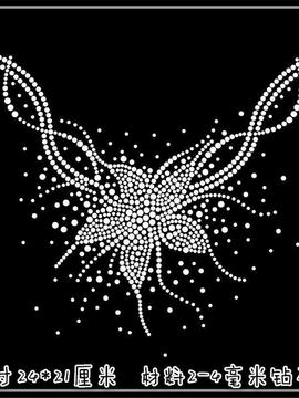 衣服装饰钻烫钻图毛衣图案水钻图成品羊毛衫领口新款服装辅料仿奥