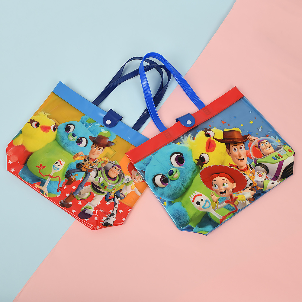 定制卡通卡套彩印沙滩包防水pvc手提袋儿童游泳包购物袋