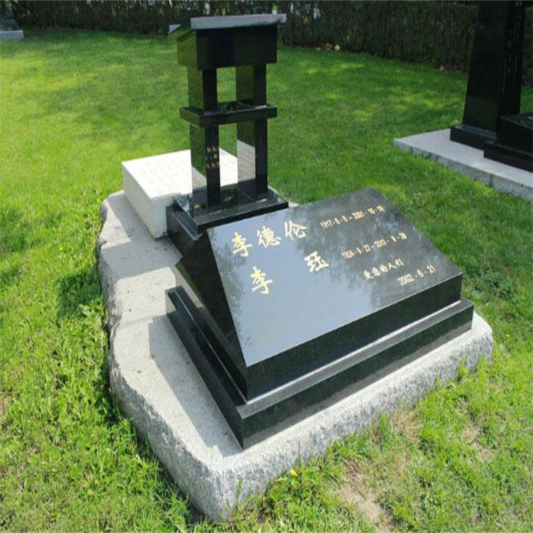 厂家墓碑公墓来图制作大理石山西黑中国黑花岗岩石雕石碑
