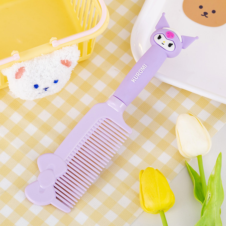 Cartoon Cute Girl Heart Clow M Shape Hairdressing Comb Silicone Handle Straight Hair Imitation Electrostatic Comb Household Massage Comb