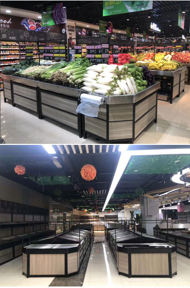 惠诚生鲜货架不锈钢水果货架蔬菜货架超市货架多功能展示架子