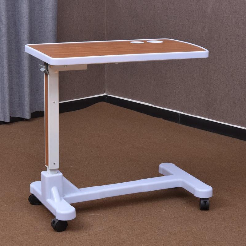 abs升降餐桌餐边桌可移动医院病床餐桌液压升降桌护理床餐桌