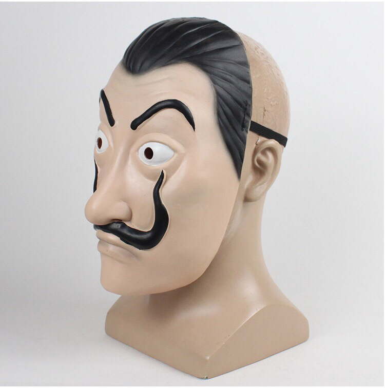 纸钞屋纸牌屋纸房子达利dali影视道具派对用品周边乳胶pvc面具