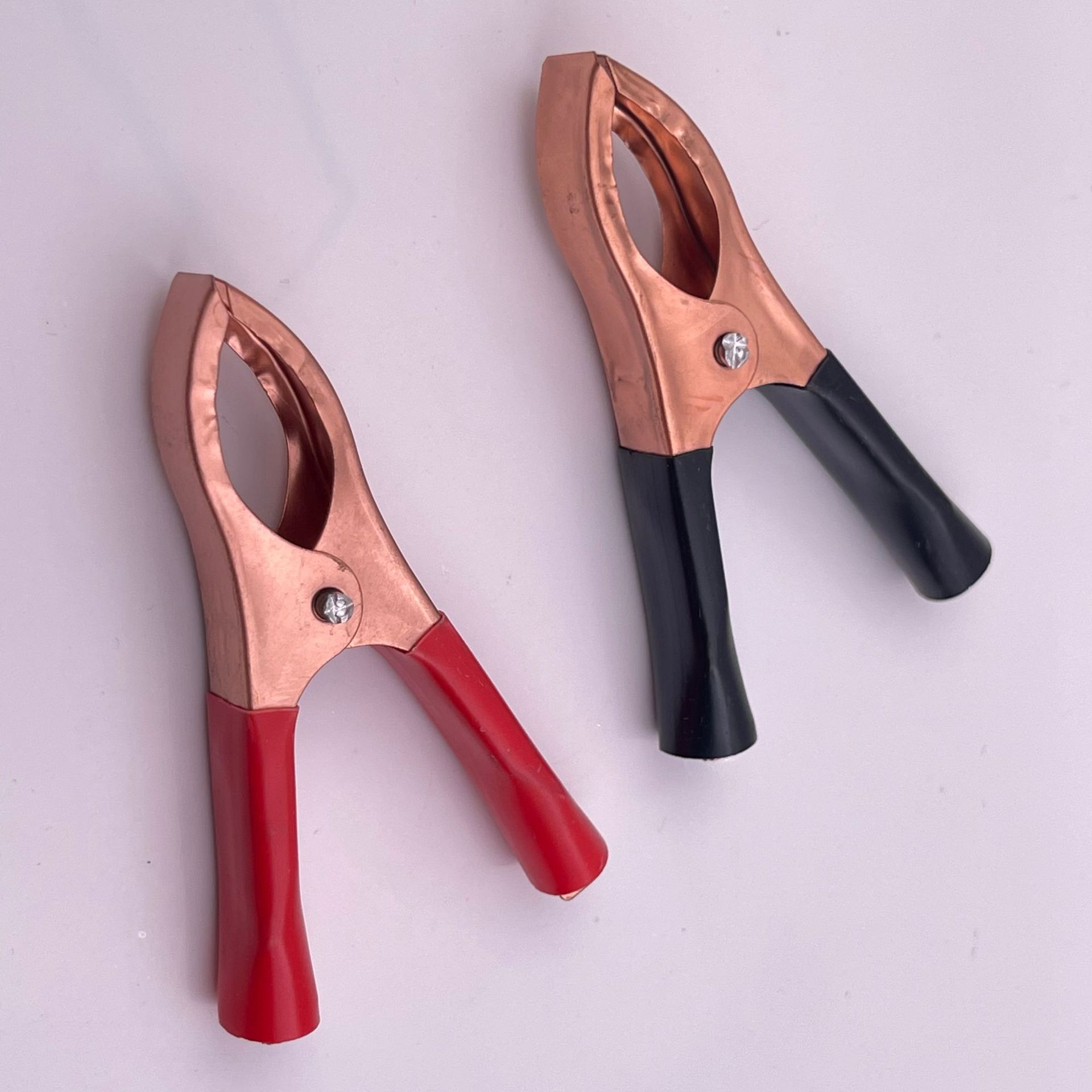 30a电瓶夹汽车蓄电池搭火连接线弹簧夹充电器卡大号鳄鱼夹