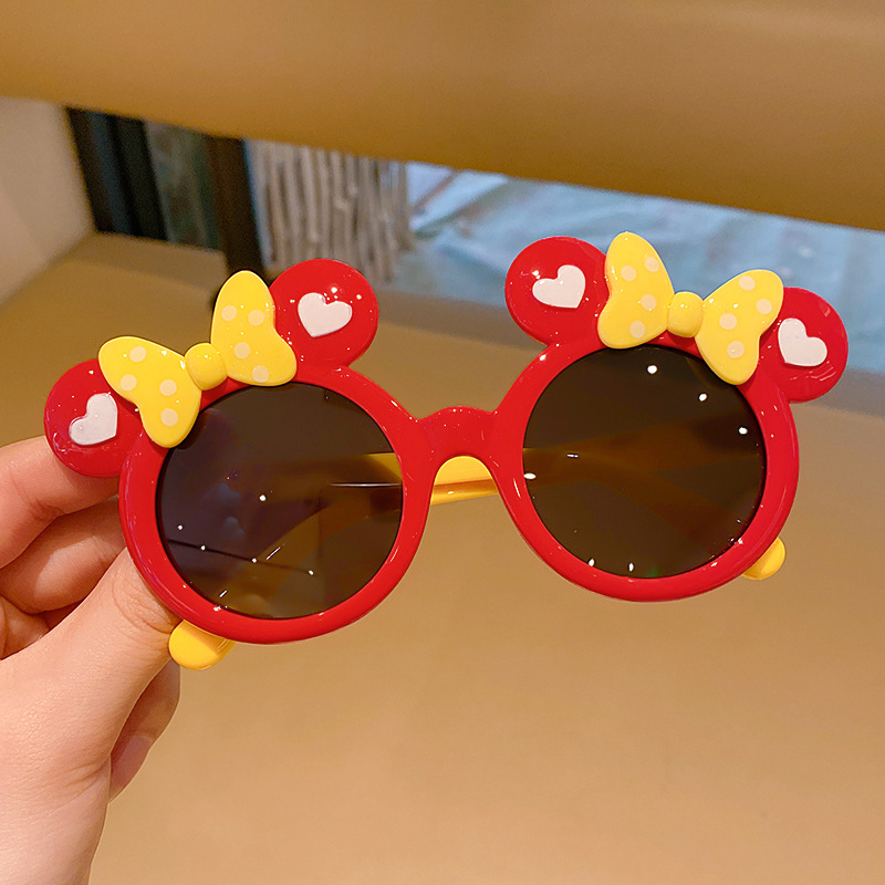 Children's Cartoon Sunglasses Bow Shading Sun-Proof Candy-Colored Girls' Cat Baby Glasses Toys