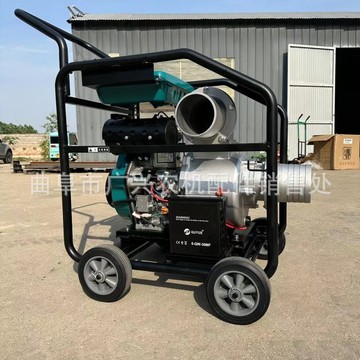 家庭农场灌溉浇地抽水泵4寸风冷柴油自吸泵流量91立方扬程30米