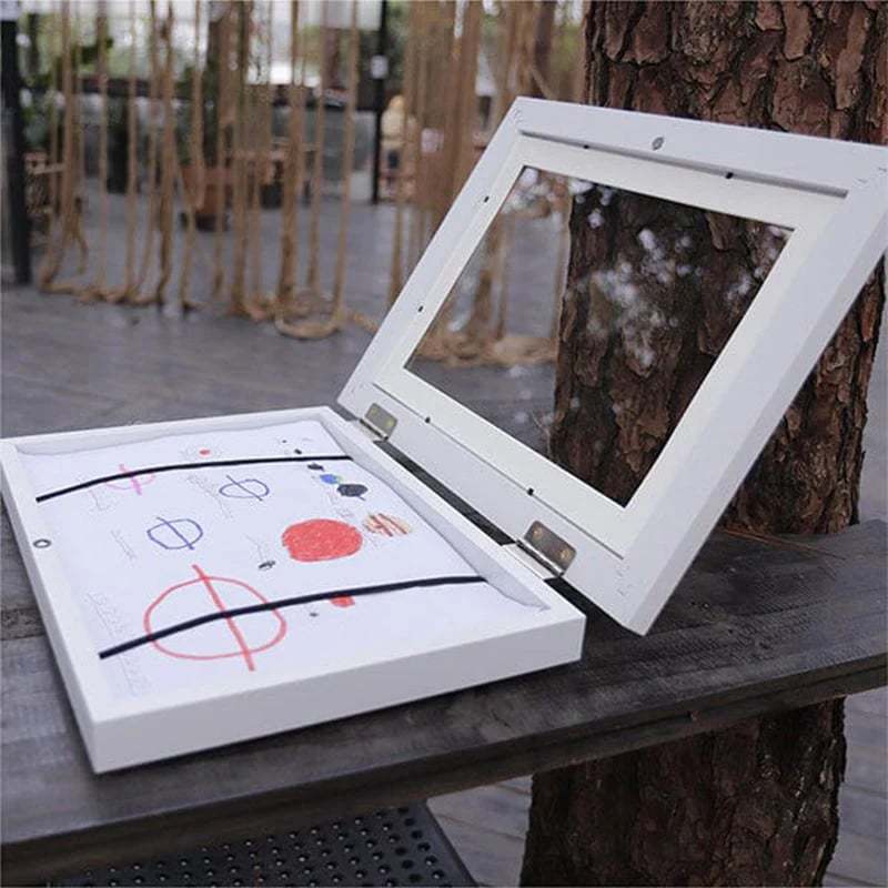 407G Popular Art Photo Frame Kids Art Frames Flip Photo Frame Wooden Decorative Picture Frame