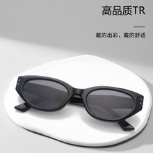 网红roco同款高品质猫眼墨镜女高级感超轻TR90防晒偏光男士太阳镜