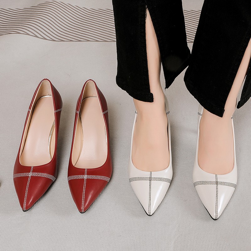 红色高跟鞋女法式设计感小众秀婚纱两穿新娘法式尖头细跟单鞋婚鞋