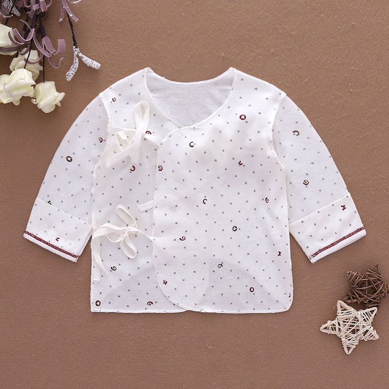 初生婴儿半背衣无骨上衣新生儿夏季刚出生和尚服