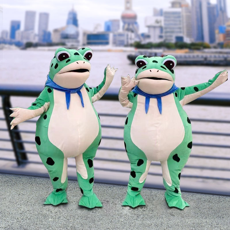 孤寡青蛙人偶服癞蛤蟆人穿成人卡通摆摊卖崽充气演出服装-阿里巴巴