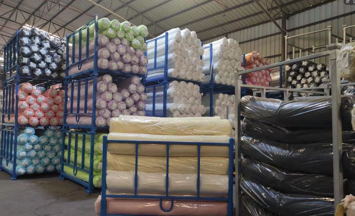 龙至供应工厂布料堆垛货架重型卷料放置架仓库布匹架折叠式堆垛架