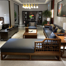 乌金木沙发新中式新中式简约实木榻躺商用型客厅冬天组合家具