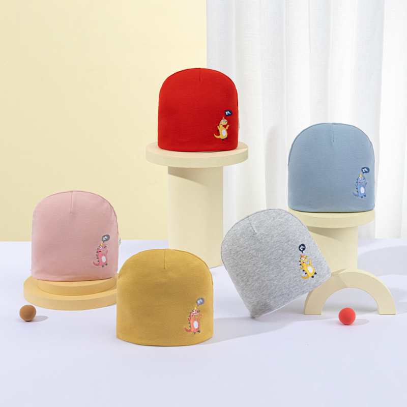 领趣2022春季儿童帽子婴儿宝宝帽 小恐龙冰帽