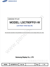 LSC780FF01-W 原装Samsung 78寸 索尼三星原装机液晶电视显示屏