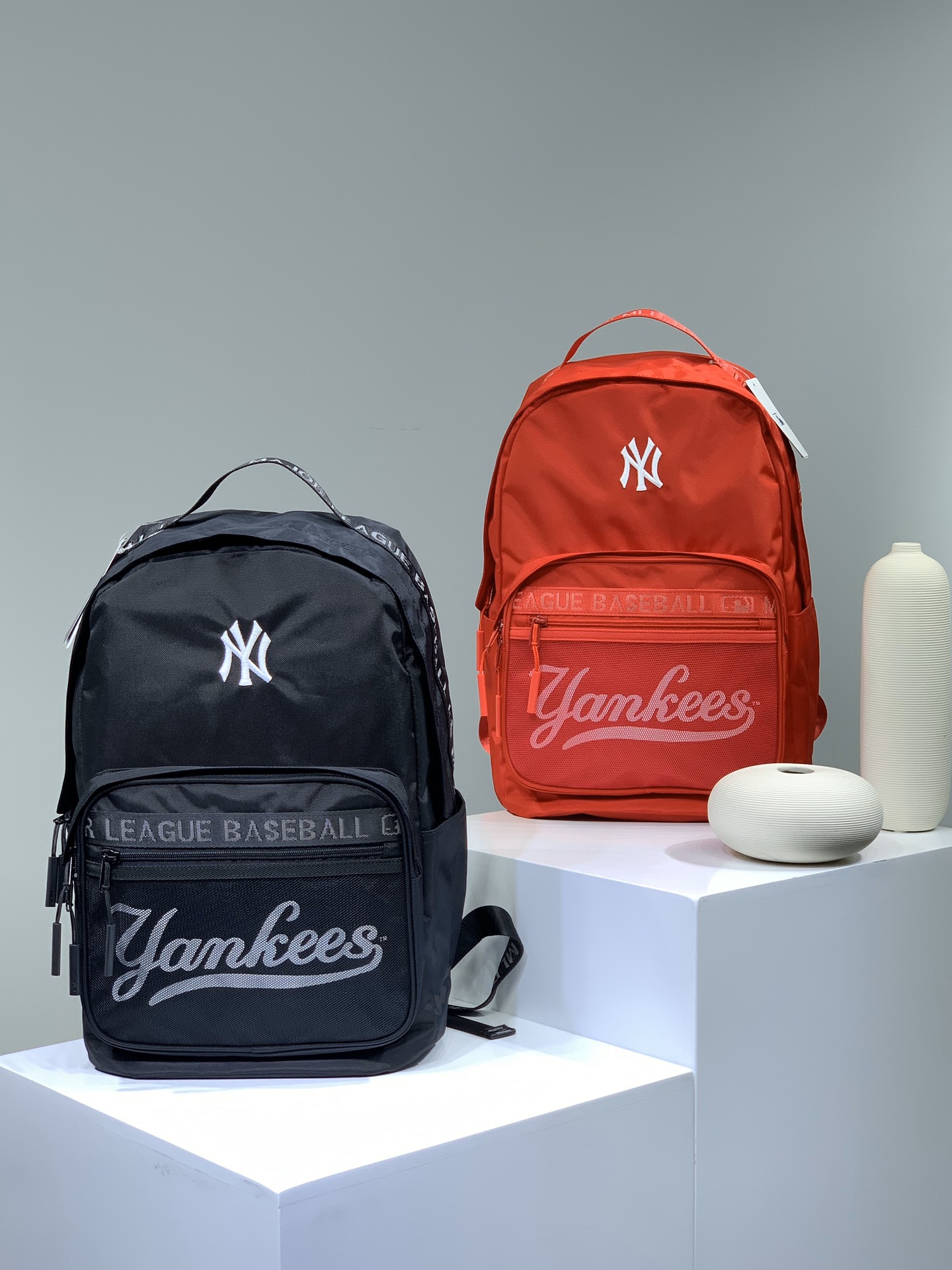 新款情侣ny背包学生书包韩版ins户外旅行la双肩包-阿里巴巴