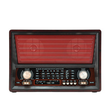 跨境 MW/FM/SW1/SW2收音机USB接口大喇叭老人收音机DE-2028BT
