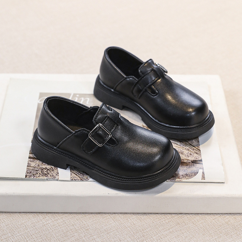 女童小皮鞋2024春季新款洋气儿童公主鞋中大童防滑软底百搭乐福鞋