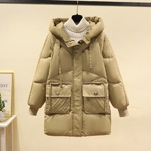 反季棉服女中长款2023新款韩版宽松显瘦外套连帽棉衣棉袄时尚大码