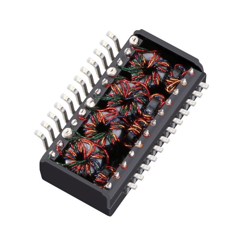 xmultiple厂家直销24pin隔离变压器贴片10g网络变压器
