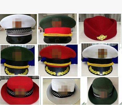 升旗手仪仗队帽子国旗班护旗手军乐团管乐队学生鼓号队礼帽男女款