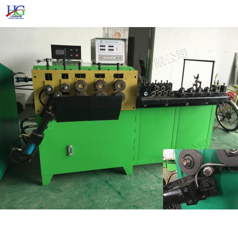 全自动数控打圈机新疆内蒙古地区光伏地桩预埋成型机钢管卷圆机