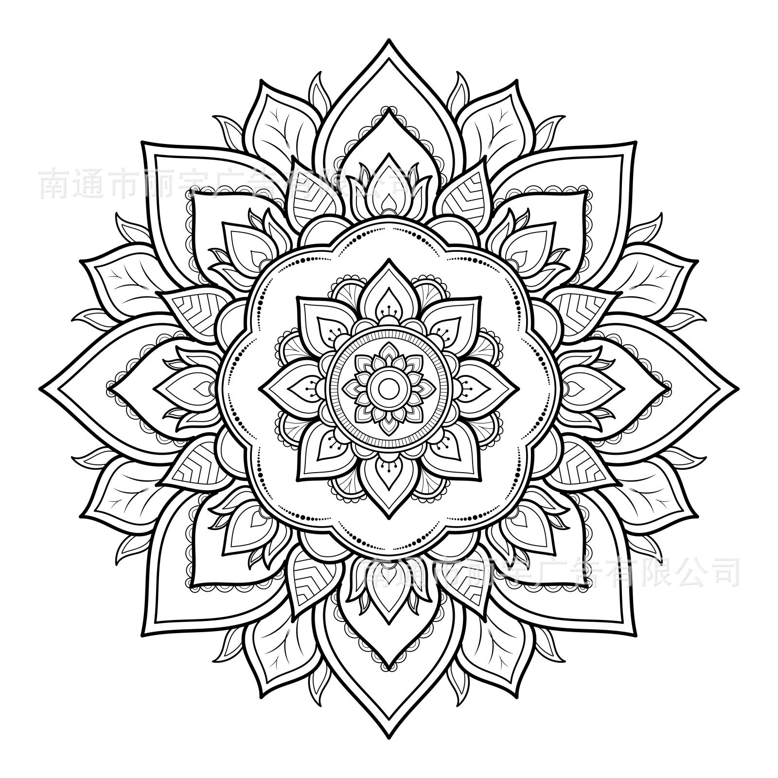 创意莲花 图案自粘可移除pvc 墙贴 门贴 外贸 货源装饰卧室客厅