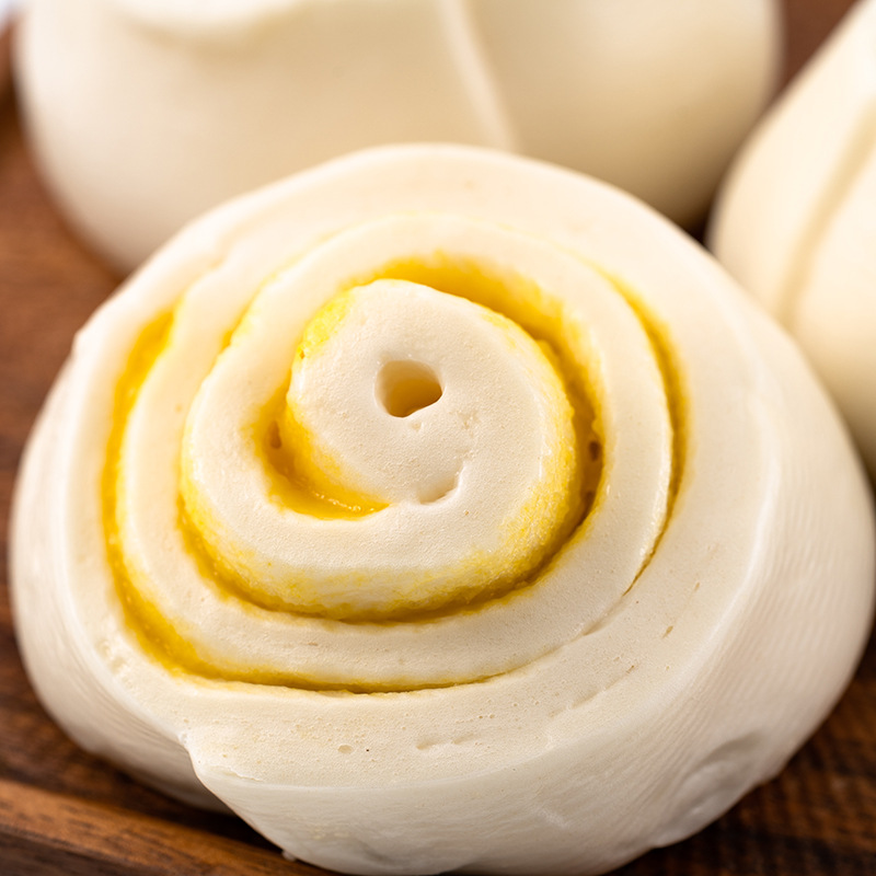 新发现 奶黄卷奶黄大花卷子速食早餐速冻包子包点批发 1000g/包