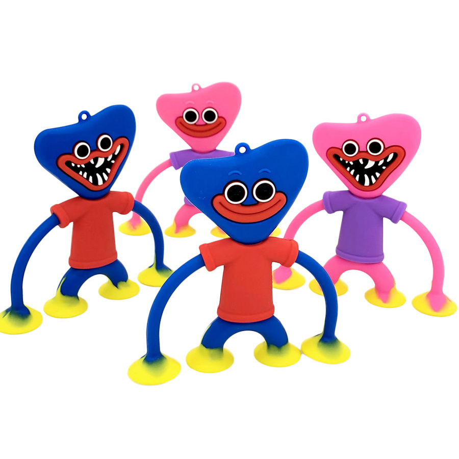 poppy playtime波比吸盘玩具squidopop 游戏周边硅胶钥匙扣挂件