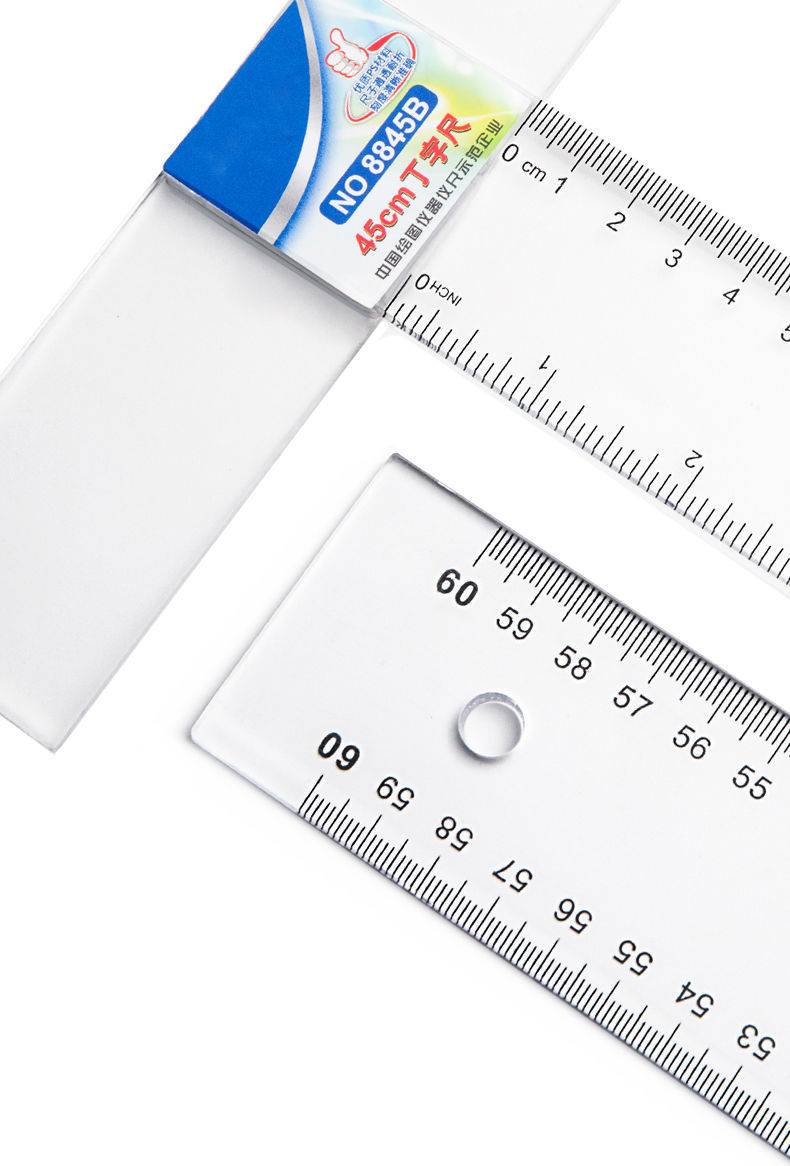 金丝猴绘图有机丁字尺t型尺子制图60/80/90/100/120cm厘米玻璃尺