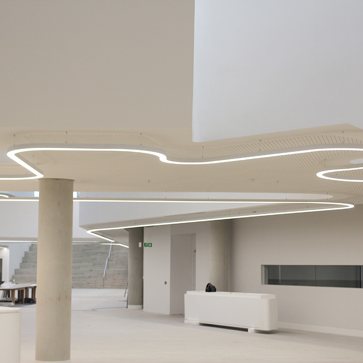 弧形线形灯led环形灯圆环灯线条灯灯铝灯槽办公成品套件