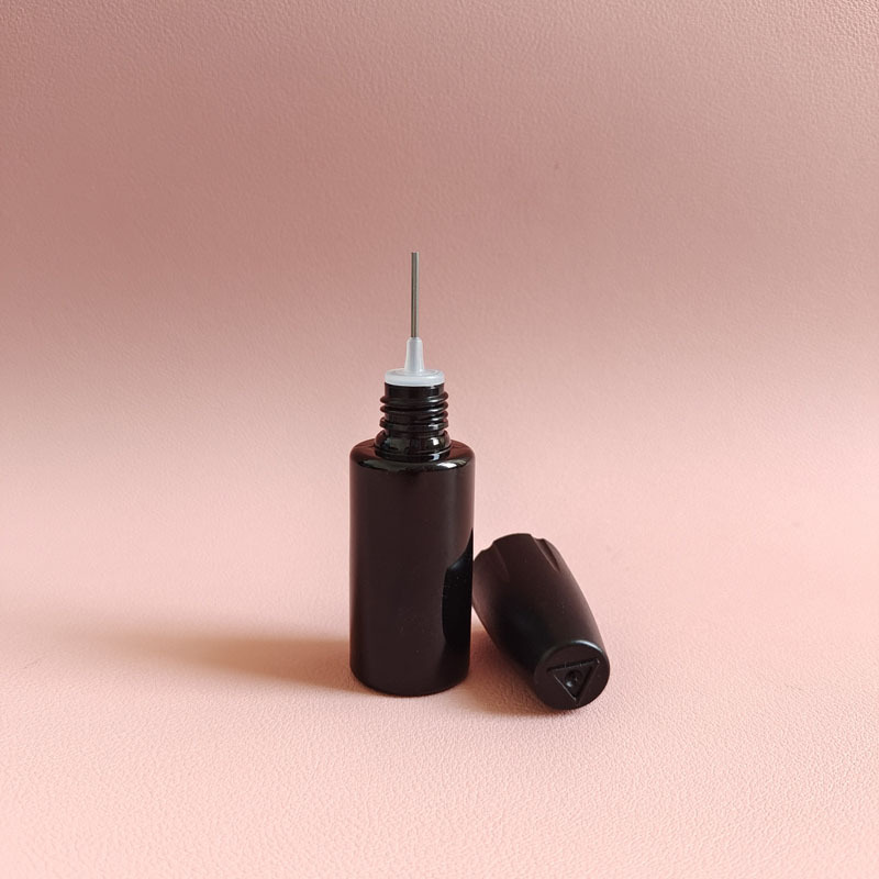 美甲填缝胶空瓶10ml 长针瓶子新款加油瓶不锈钢针瓶 注水瓶针孔瓶