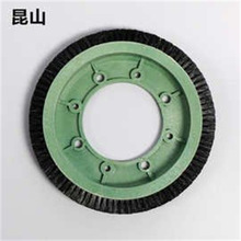 优惠供应定型机印染猪鬃尼龙钢丝铝合金塑料圆盘刷毛刷轮圆形刷