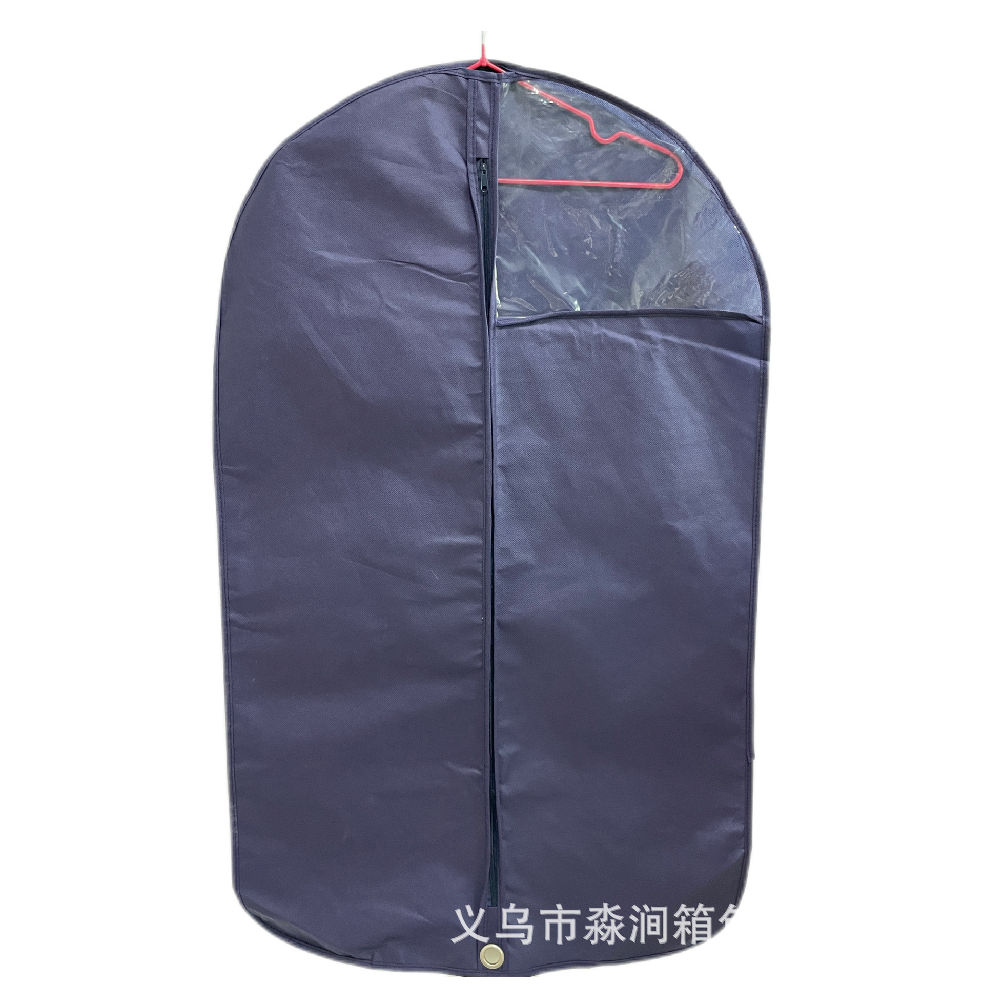 Dustproof Clothing Bag Carrying Case Suit Dustproof Bag Household Non-Woven Fabric Transparent Dust Cover Clothes Non-Woven Zipper