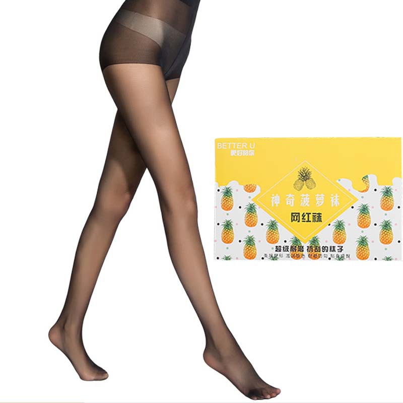 Silk Stockings Anti-Snagging Black Silk Stockings Women's Thin Invisible Anti-Wolf Arbitrary Cut Superb Fleshcolor Pantynose Belly Compression Leggings Socks