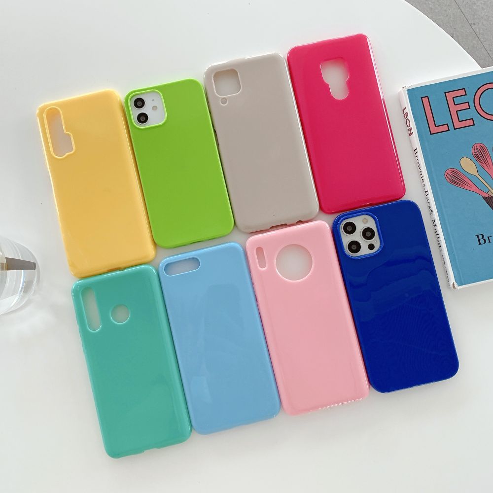 适用苹果12promx手机壳果冻色简约素壳tpu全包13/11/xr保护套批发