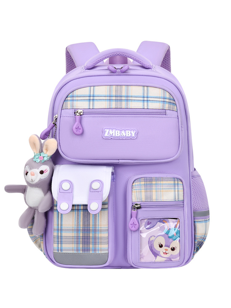 New Primary School Student Schoolbag Female 1-3-6 Grade Lightweight Large Capacity Cartoon Schoolbag Children Backpack