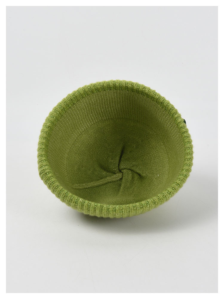 帽子女秋冬新款针织地主帽韩版时尚贴标字母瓜皮帽可爱保暖奶嘴帽