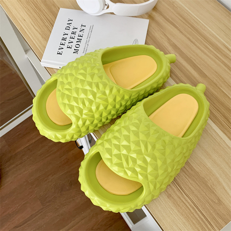 New Thick-Soled Durian Slippers Summer Outdoor Wear Trendy Unique Super Hot Fashion Trending All-Match Non-Slip Beach Shoes for Women