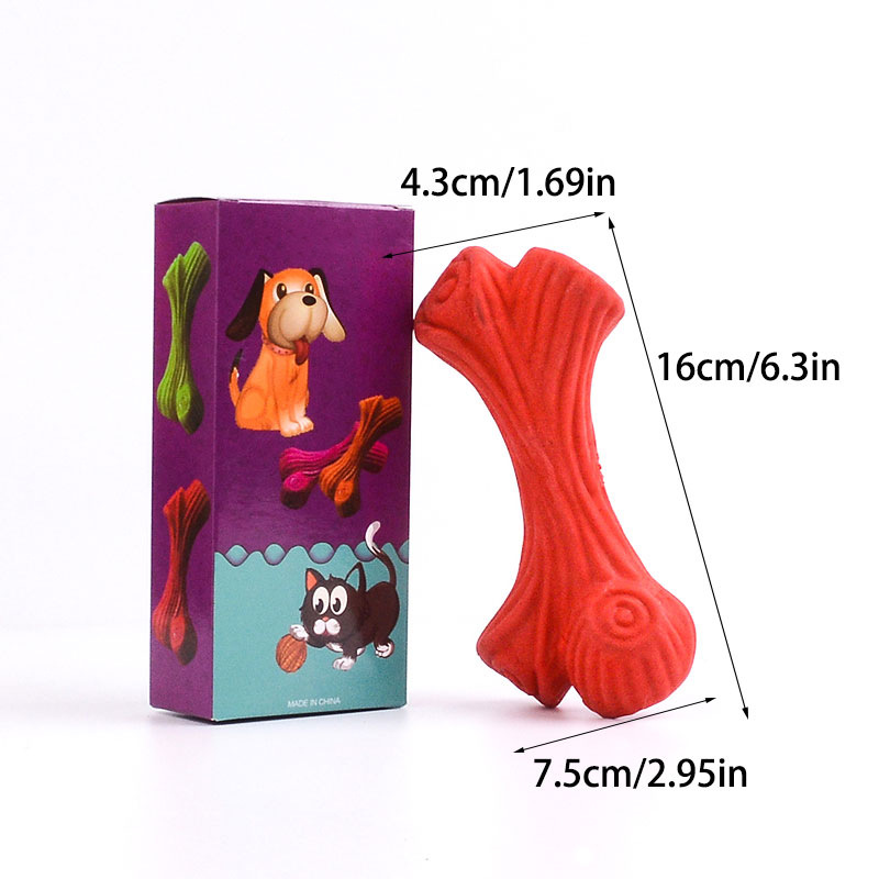 New Pet Toy TPR Branch Molar Teeth Cleaning Bite-Resistant Dog Soft Rubber Toy Pet Supplies Factory Direct Supply