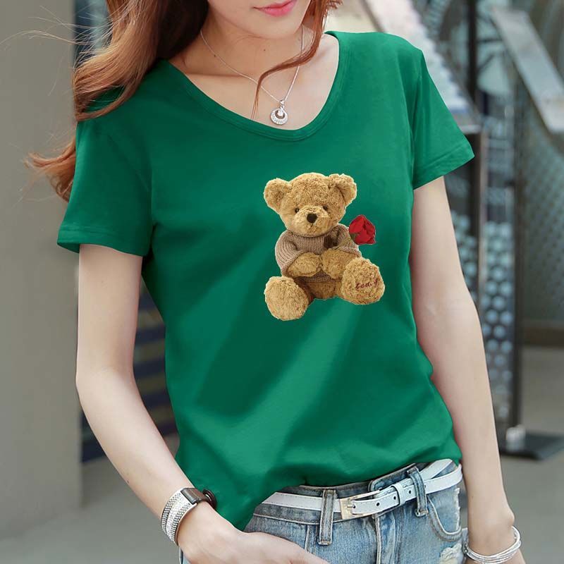 学生短袖t恤女棉质纯色宽松夏季新款夏装女v领体桖上衣sss