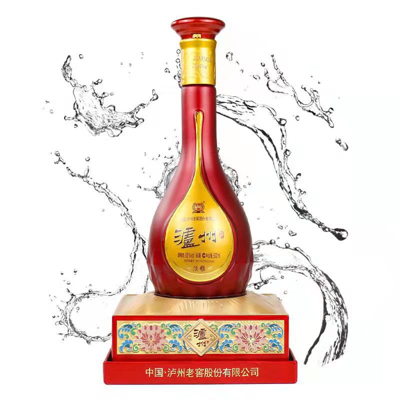 泸州栳窖淡雅52度白酒浓香型特价婚宴用酒喜酒批发福利送礼 6瓶装