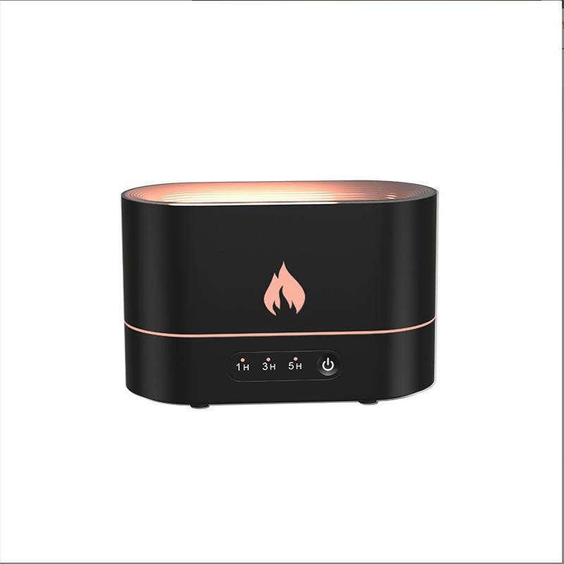 Simulation Flame Aroma Diffuser 5V Home Office 3D Flame Humidifier Ultrasonic Aroma Diffuser Desktop USB Aromatherapy