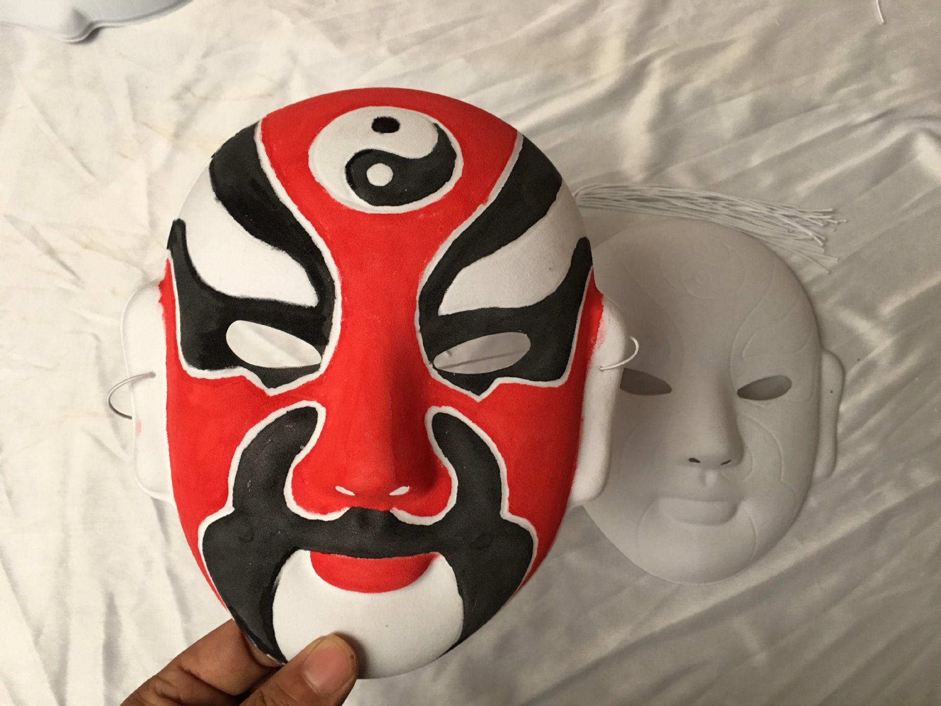 京剧花旦脸谱面具